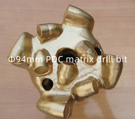 94mm ম্যাট্রিক্স বডি PDC ড্রিল বিট হার্ড ভাঙ্গা ঘষিয়া তুলিয়া ফেলিতে সক্ষম শিলা ড্রিলিং জন্য