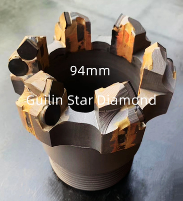 সম্পদ অনুসন্ধানের জন্য OEM PDC কোর ড্রিল বিট 96mm ব্যাস