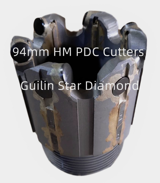 সম্পদ অনুসন্ধানের জন্য OEM PDC কোর ড্রিল বিট 96mm ব্যাস
